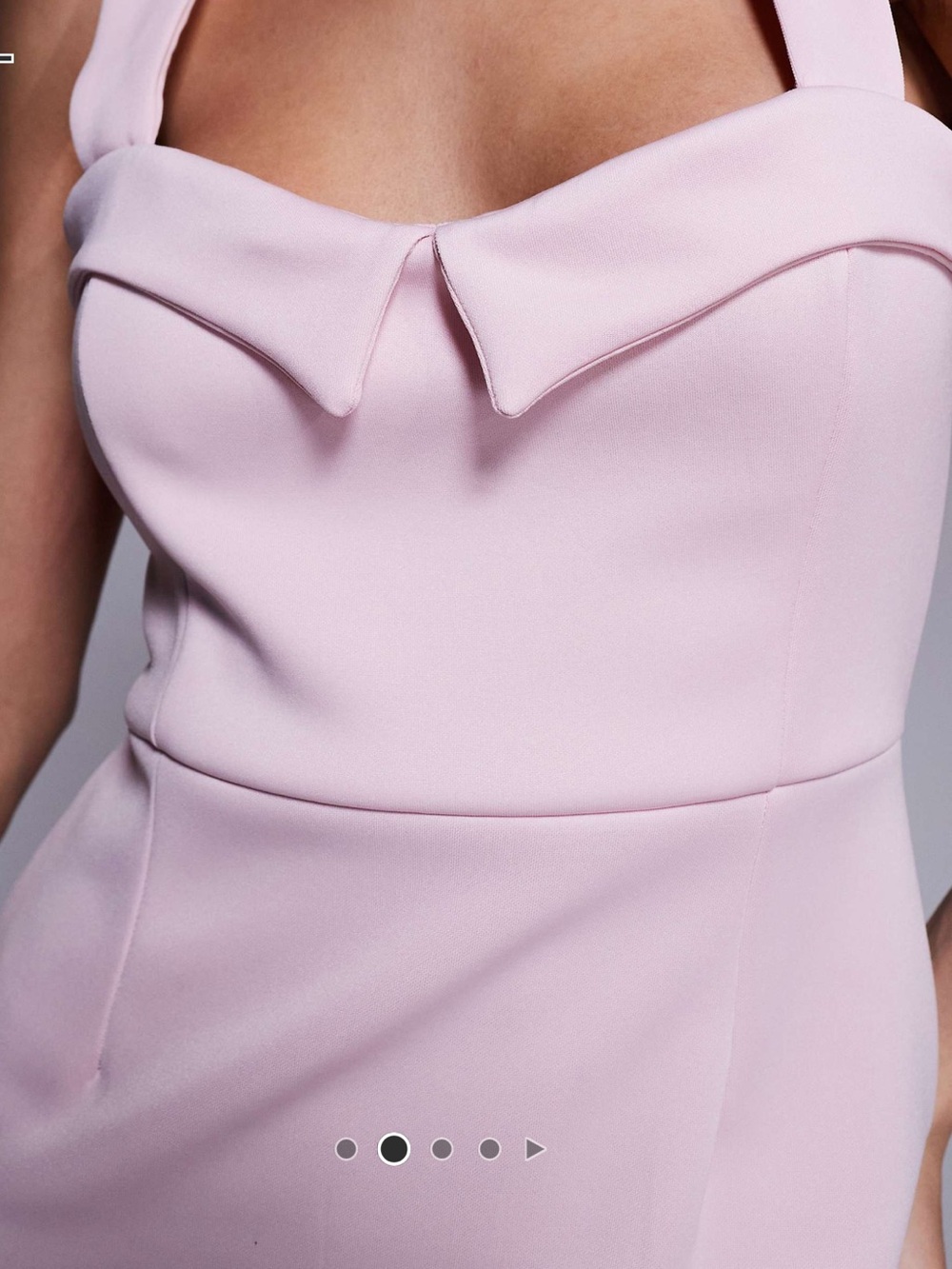 Asos Elegant Pink Maxi Dress with Sweetheart Detail - Picture 2 of 10